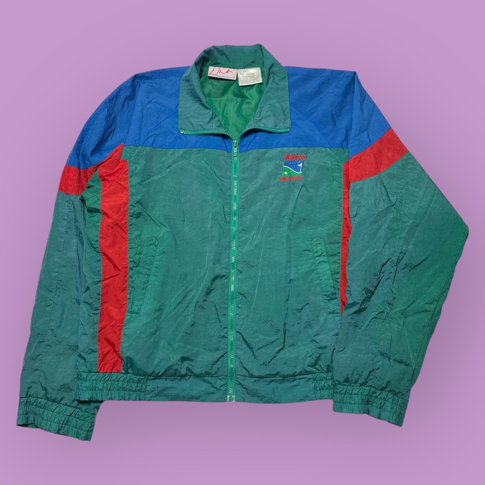 Vintage 90’s Multi Colored Windbreaker Golf Jacket